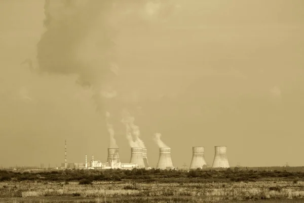 Radiation NPP like Chernobyl working — Stock Photo, Image