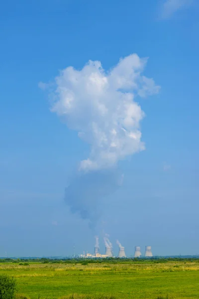 NPP nuclear station operation far — Stock Photo, Image