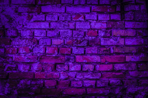 Dark purple old brick wall backdrop Architecture facade texture. House interior background