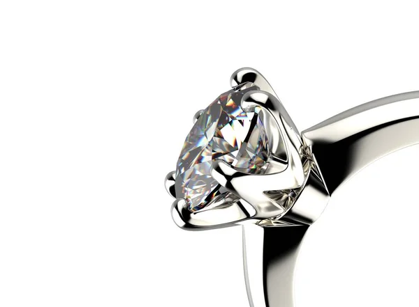 时尚戒指与钻石 首饰背景 — 图库照片