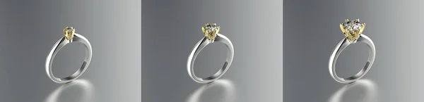 Pierścień Moda Diamond Tło Biżuteria Obraz Stockowy