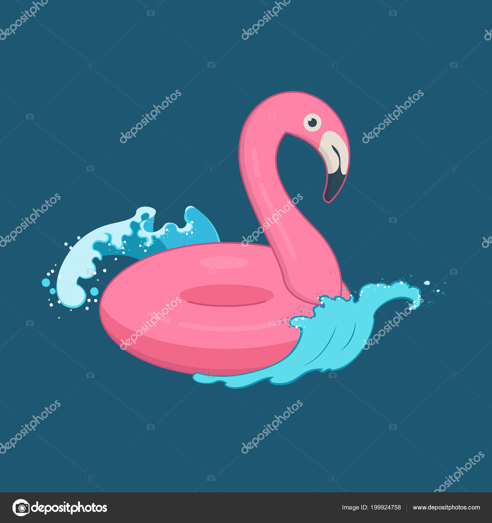 pink flamingo inflatable pool