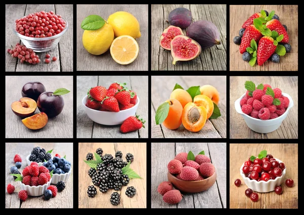 Sweet fruits on white backgrounds.
