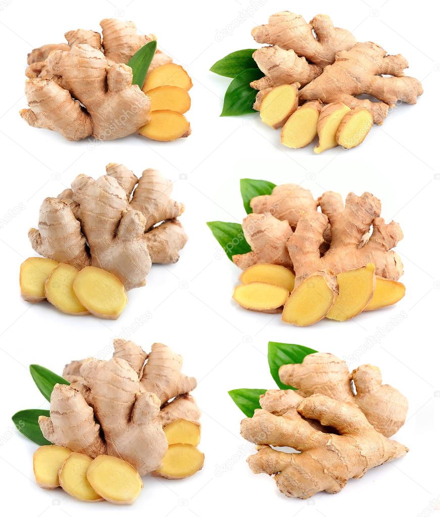 Collection of ginger root.