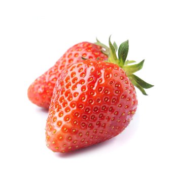 Beyaz arka planlar da izole tatlı çilek.