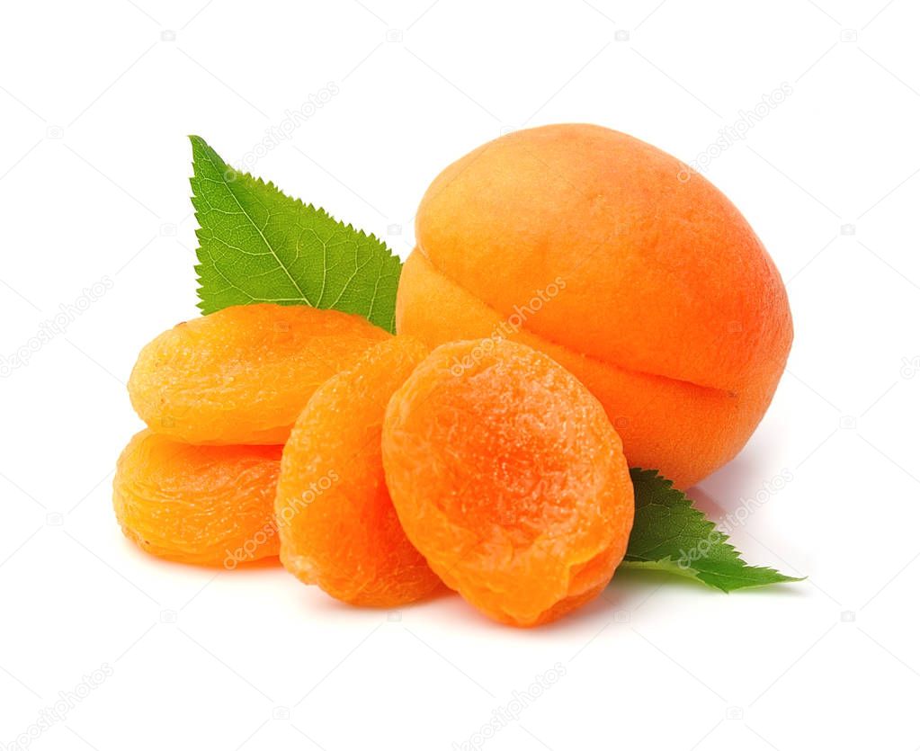 Sweet apricots and dried apricots