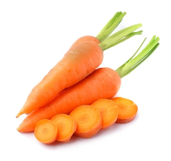 Fresh carrots isolated . — Stock Photo, Image