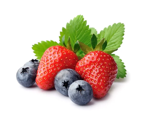 Erdbeere und Blaubeere — Stockfoto