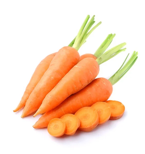 Carota isolata su sfondo bianco . — Foto Stock