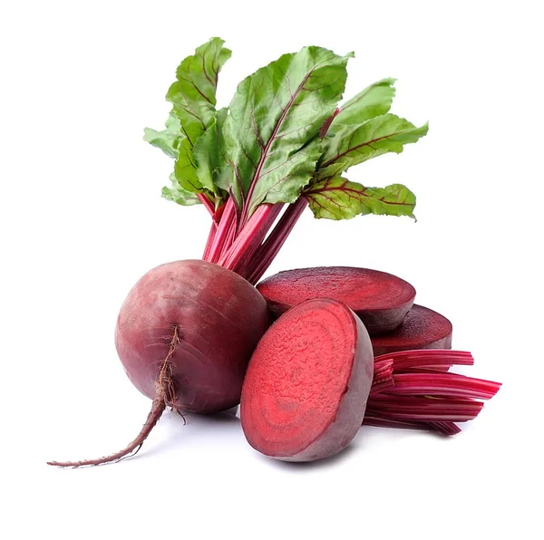 Beetroot Root Slick Beetroot Isolated White Backgrounds — Stock Photo, Image