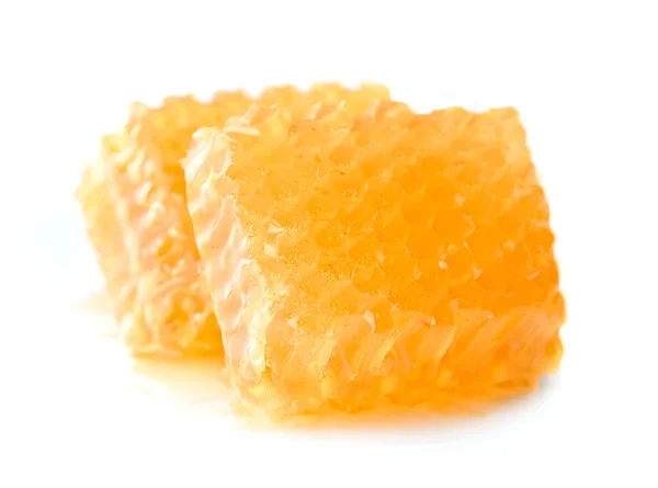 Sweet Honeycomb Isolated White Backgrounds — Stock Photo, Image
