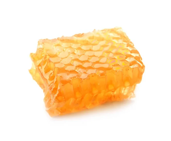 Honeycomb Zblízka Bílém Pozadí — Stock fotografie