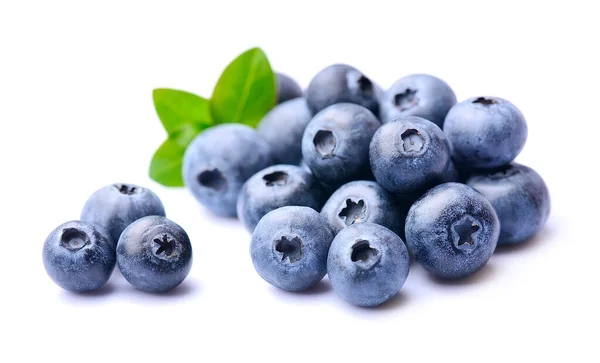 Blueberries Fruits Macro Isolated White Backgrounds — Stock Photo, Image