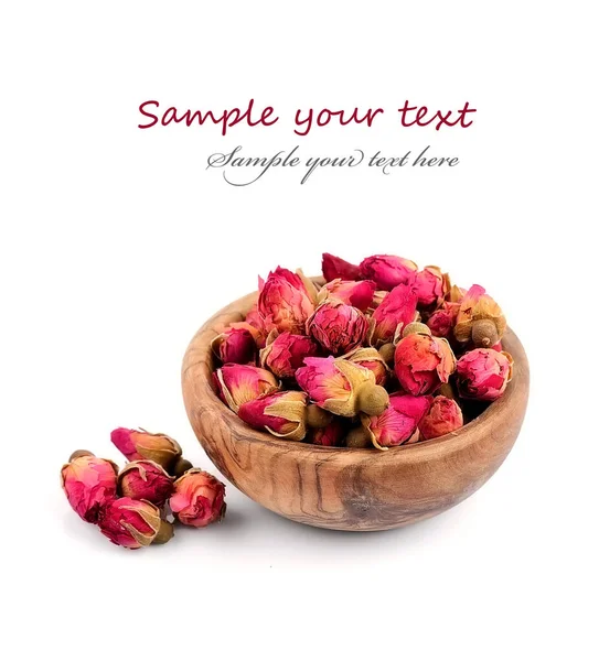 Dried Rose White Backgrounds — Stock Photo, Image