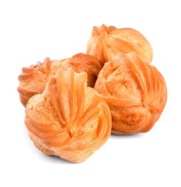 Beyaz arka planda izole edilmiş ev yapımı ekler..