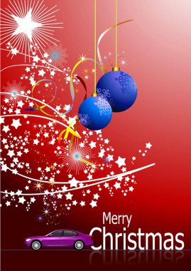 Beyaz kar taneleri ile koyu kırmızı soyut Noel arka plan ve