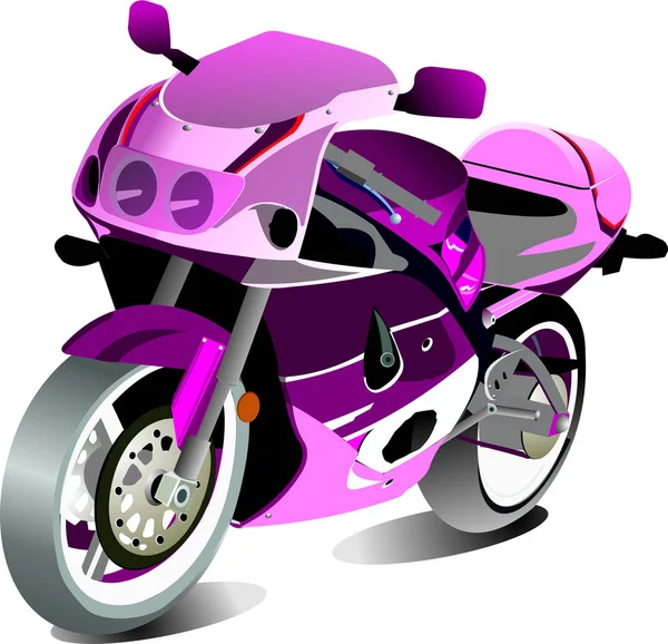 Vector illustration of motorcycle — Stock Vector