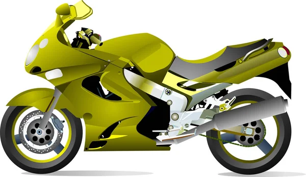 Vector ilustración de la motocicleta — Vector de stock