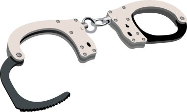 Kapalı açık kelepçelerin renk çizimi