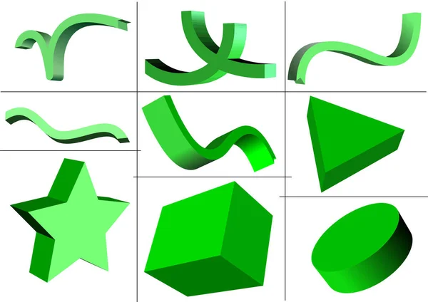 Ensemble Formes Géométriques Pour Designers — Image vectorielle