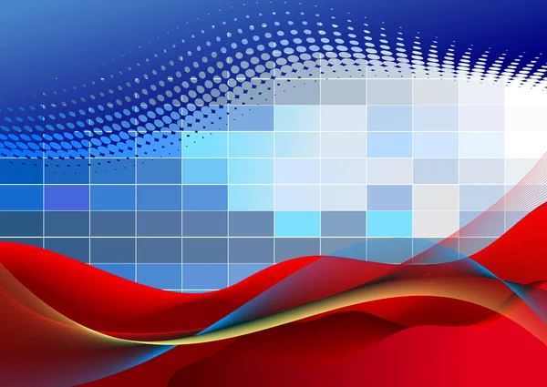Abstract Colored Waved Background Vector — Stock Vector