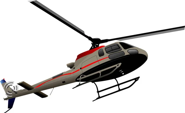Army Helicopter Vector Illustration — Stock Vector