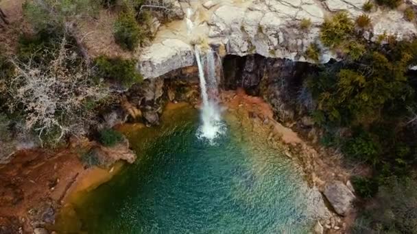 Waterfall in Catalonia — стокове відео