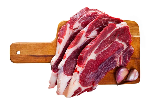 Sluiting van het rauwe kalfsvlees — Stockfoto
