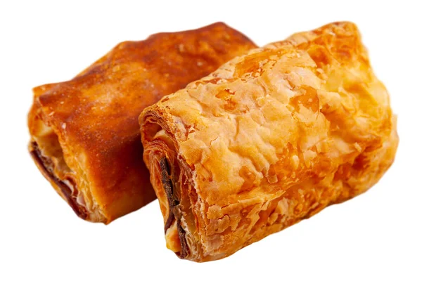 Napolitana mit Fleisch und Käse, spanisches Gebäck — Stockfoto