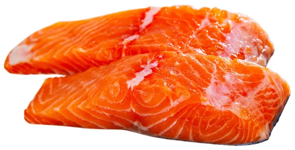 Rå fisk och skaldjur, färsk laxfilé — Stockfoto