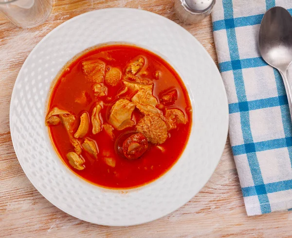 Stewed veal tripe, spanish Callos de ternera — Stock Photo, Image