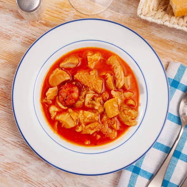 Kalbsgeschmorte Kutteln, spanisch Callos de ternera — Stockfoto