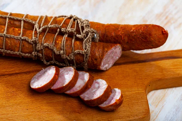 Saucisse de jambon de porc fumé tchèque — Photo