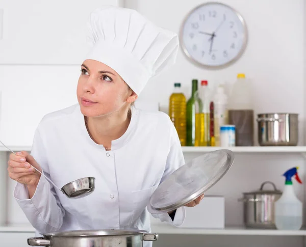 Kochen Verkostung Essen — Stockfoto