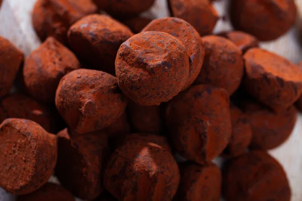 Candy truffles without chocolate closeup — Stock Photo, Image