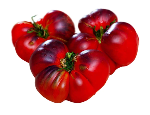 Muchos tomates azules rojos — Foto de Stock