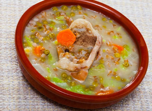 Traditional Scotch broth — Stock Image Traditional Scotch broth Stock Photo