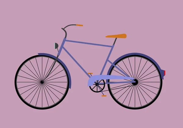 城市自行车在城市中与世隔绝的自行车 — 图库照片