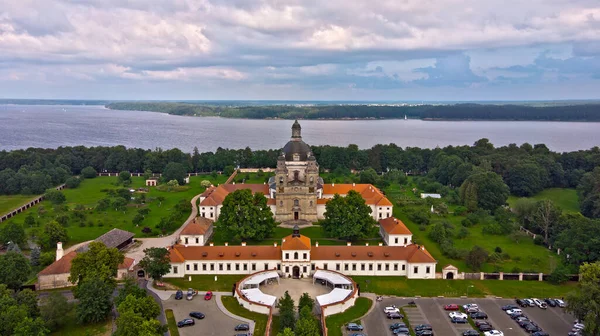 Pazaislis Monastery Old Baroque Building Aerial View Kaunas Lithuania — ストック写真
