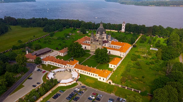 Pazaislis Monastery Old Baroque Building Aerial View Kaunas Lithuania — Stock Photo, Image