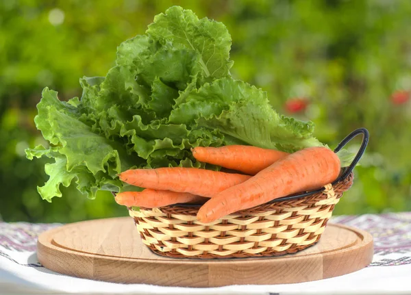 Vegetables Basket Bokeh Background — Stock Photo, Image