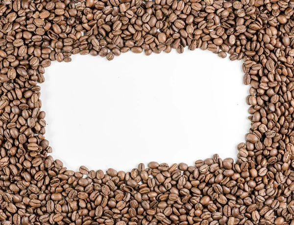 Kahve çekirdekleri kare olarak — Stok fotoğraf