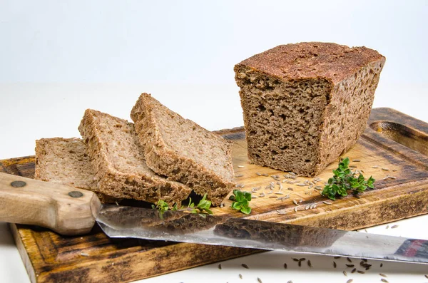 Pão caseiro com especiarias — Fotografia de Stock