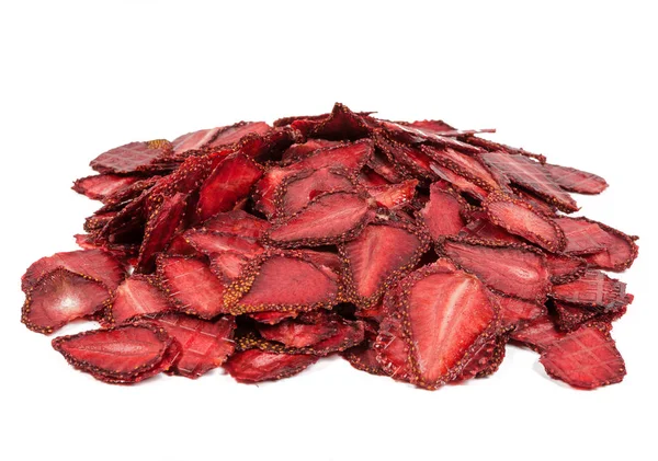 Bunch of dry slice strawberries — Stock Photo, Image