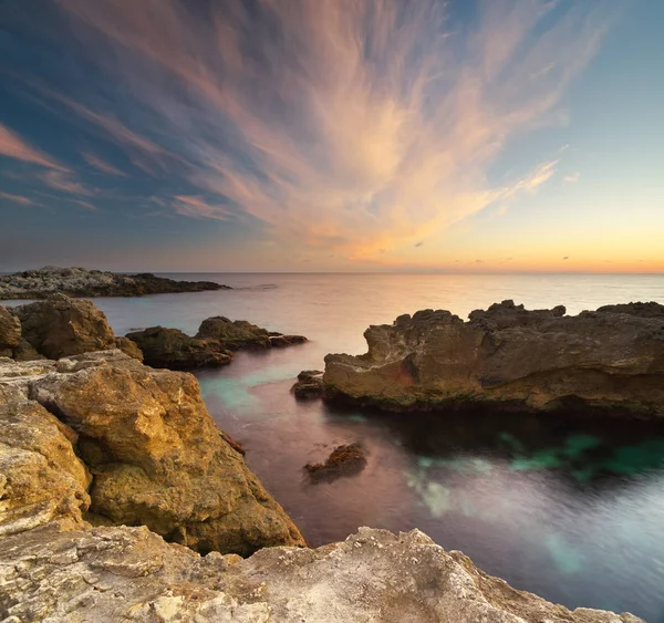 Prachtige Zeegezicht Samenstelling Van Natuur — Stockfoto