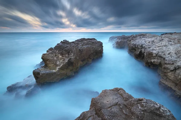 Vackra Seascape Natur Rock Och Havet — Stockfoto