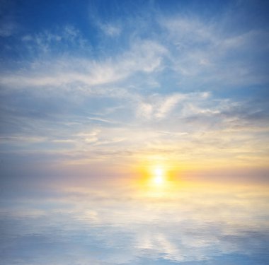 Güzel deniz manzarası. Doğanın bileşimi.