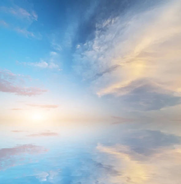 Bella Riflessione Sul Paesaggio Marino Composizione Astratta Fondo Della Natura — Foto Stock