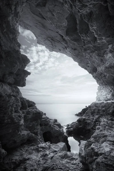 Ana Yelkeni Içi Güzel Doğa Deniz Manzarası Kompozisyon — Stok fotoğraf