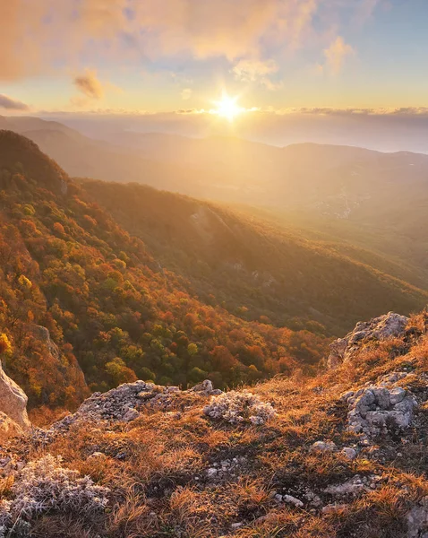 Paisagem Panorâmica Montanha Composição Natureza — Fotografia de Stock